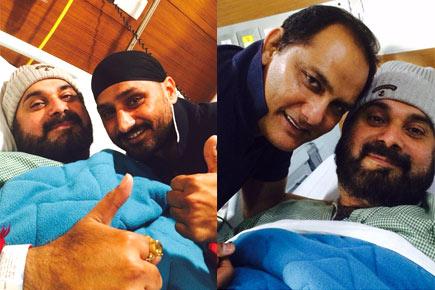 Harbhajan, Azharuddin visit Navjot Sidhu in the hospital