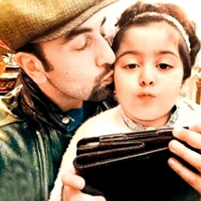 Ranbir Kapoor and his niece Samara