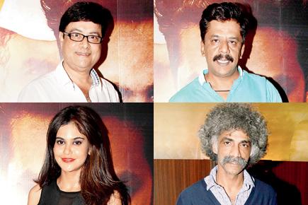 Marathi film celebs at 'Dagdi Chawl' premiere