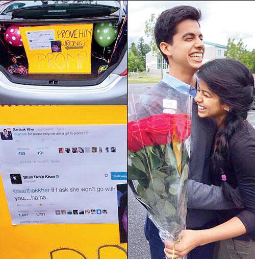 Sarthak Kher with his prom date