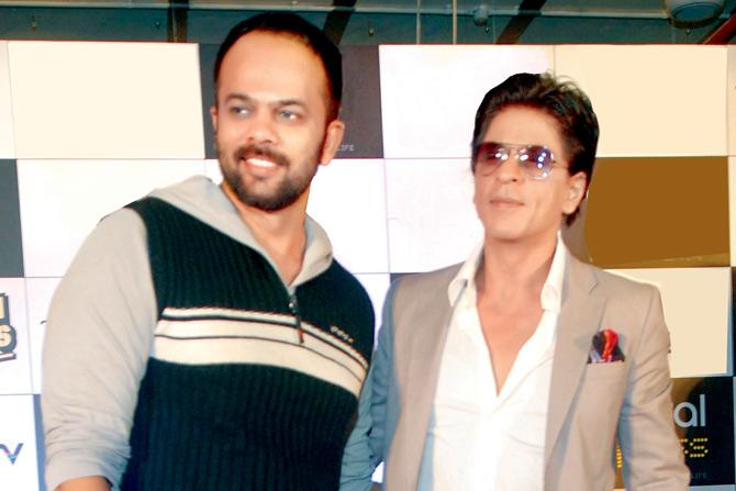 Rohit Shetty with Shah Rukh Khan