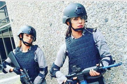 Priyanka Chopra gets ready for some action on sets of 'Quantico'