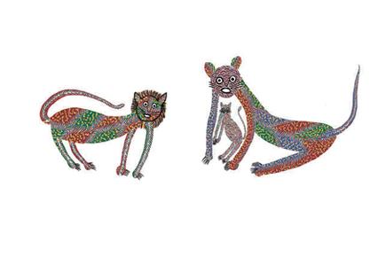 Tribal cats take over books