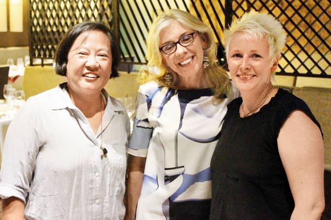 Chefs Anita Lo, Frances Elizabeth Atkins and Lisa Ellen 