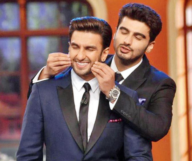 Ranveer Singh and Arjun Kapoor featured in the controversial AIB Knockout video, which was later pulled down from the e-sphere