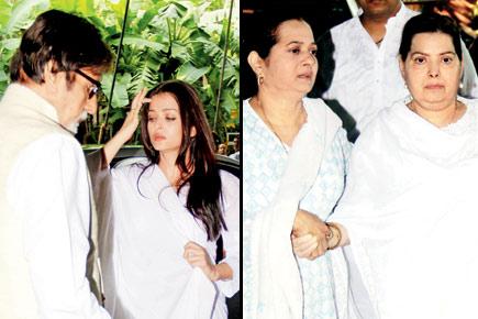 Aishwarya Rai Bachchan, other celebs at Aadesh Shrivastava's Chautha