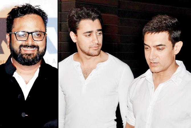 (Above) Imran Khan (left) with Aamir Khan; (inset) Nikhil Advani