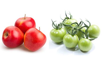 Eat apple, green tomatoes to gain never-say-die muscles