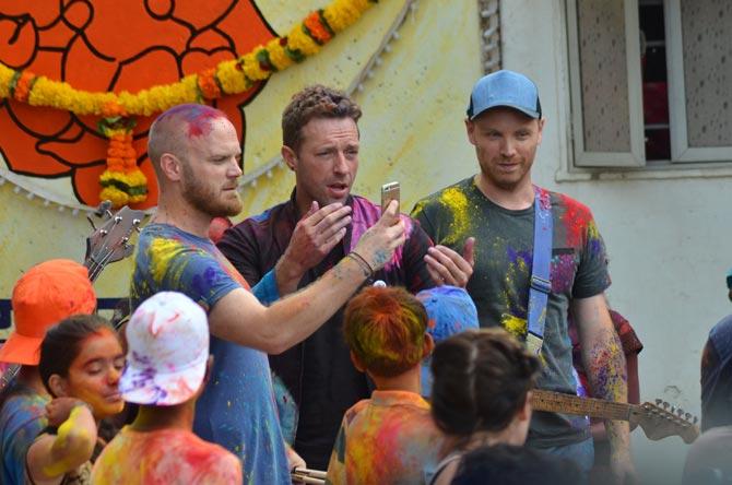 Coldplay in Worli, Mumbai