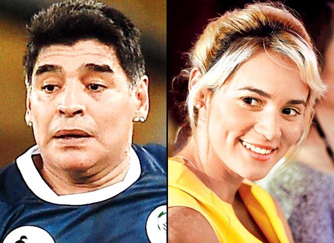 Diego Maradona and Rocio Oliva (Pic/Getty Images)