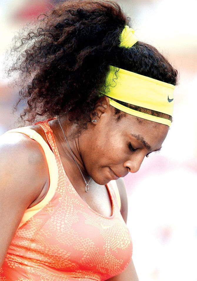 Serena Williams during her semi-final match against Italy’s Roberta Vinci on Friday. Pic/AFP