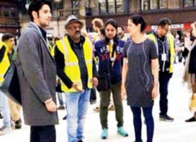 London is home for Katrina Kaif (left), who  is currently there for the shoot of Nitya Mehra’s Baar Baar Dekho, which stars Sidharth Malhotra (above left, on the film set) as the male lead