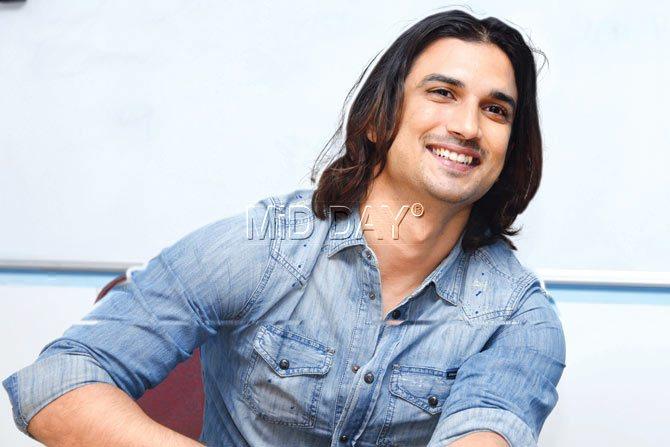 Sushant Singh Rajput at the mid-day office. The actor has grown his hair to get into the skin of his character for MS Dhoni: The Untold Story, a biopic on Indian cricket skipper Mahendra  Singh Dhoni. Pic/Rane Ashish