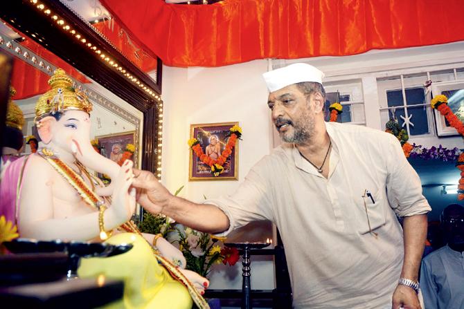  Nana Patekar has been organising Ganpati puja at his house since decades