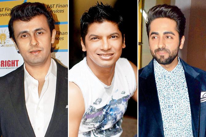 Sonu Nigam, Shaan and Ayushmann Khurrana