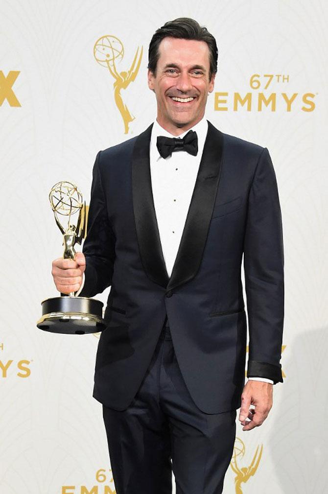 Actor Jon Hamm, winner of Outstanding Lead Actor in a Drama Series for 