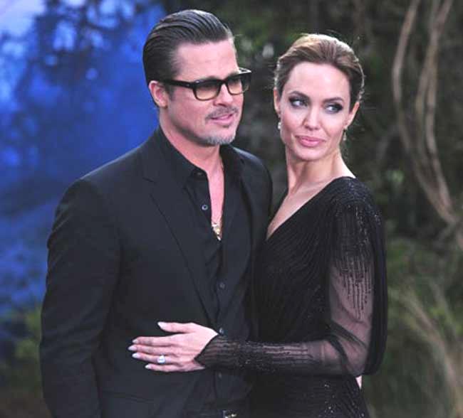 Brad Pitt with Angelina Jolie