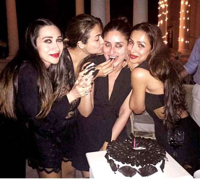 Karisma Kapoor, Amrita Arora Ladak, Kareena Kapoor and Malaika Arora Khan 