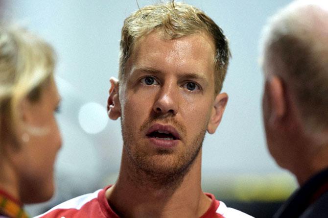 Sebastian Vettel. Pic/AP, PTI