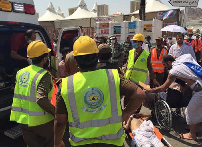 Over 310 killed, 450 hurt in stampede during haj in Saudi Arabia