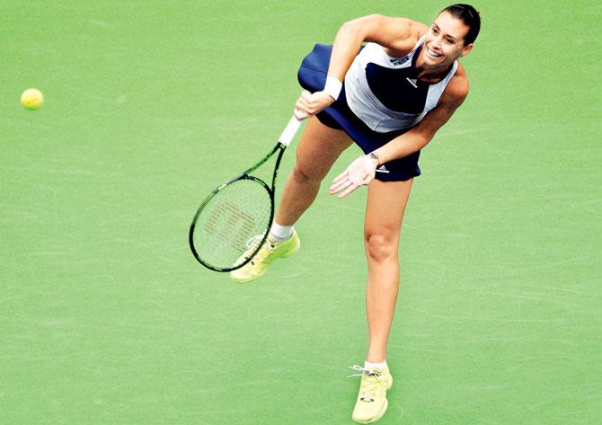 Flavia Pennetta during the US Open recently. Pic/AFP