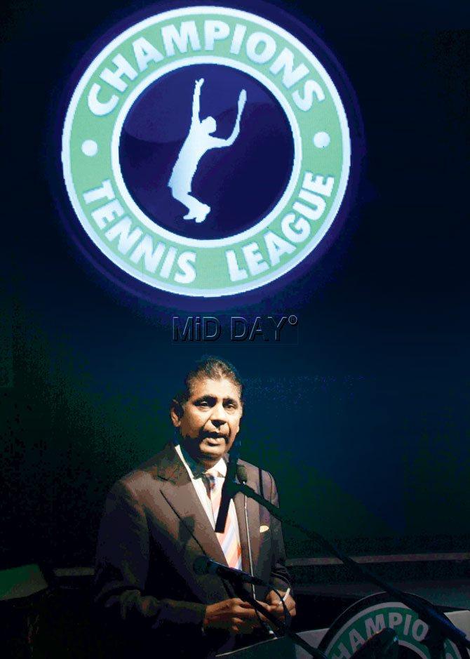 Vijay Amritraj announces plans for the next season of CTL yesterday. Pic/Atul Kamble
