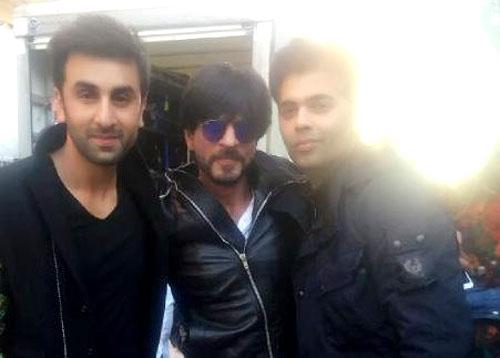 Shah Rukh Khan on the sets of 