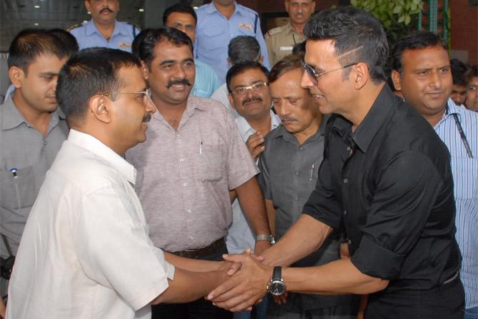 Akshay Kumar meets Delhi CM Arvind Kejriwal