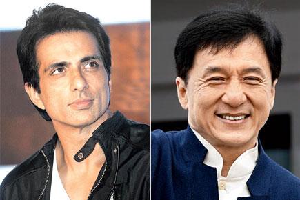 Jackie Chan goes 'Tunak tunak tun' with Sonu Sood
