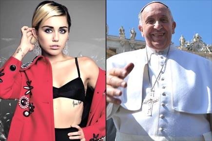 Miley Cyrus enrages Catholics with Pope Francis's photoshopped image
