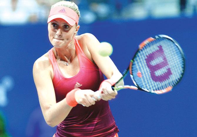 Kristina Mladenovic. Pic/AFP