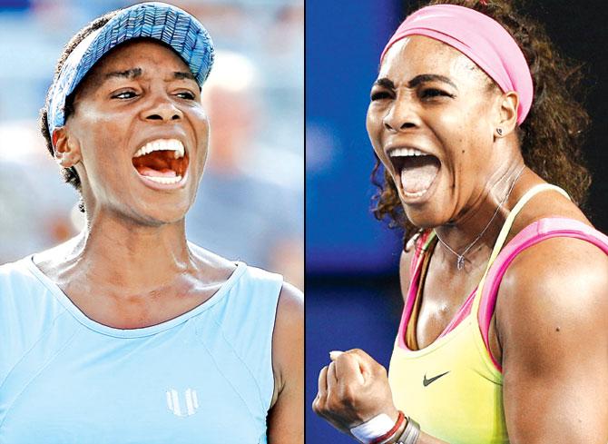 Venus Williams. (Pic/AFP) and Serena Williams (Pic/Getty Images)