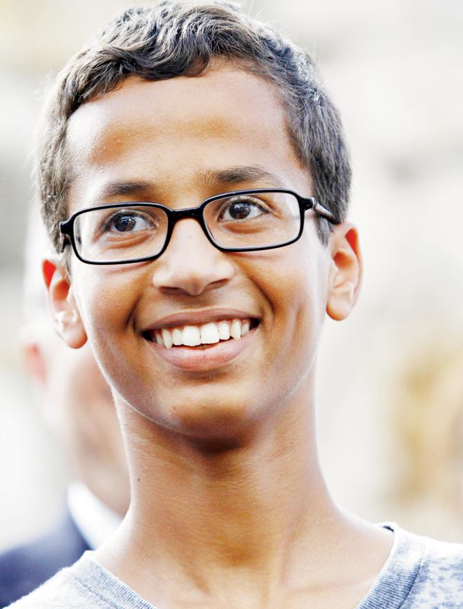 The turmoil surrounding Ahmed’s case has had a harmful effect on the teen, his father said. Pic/AFP