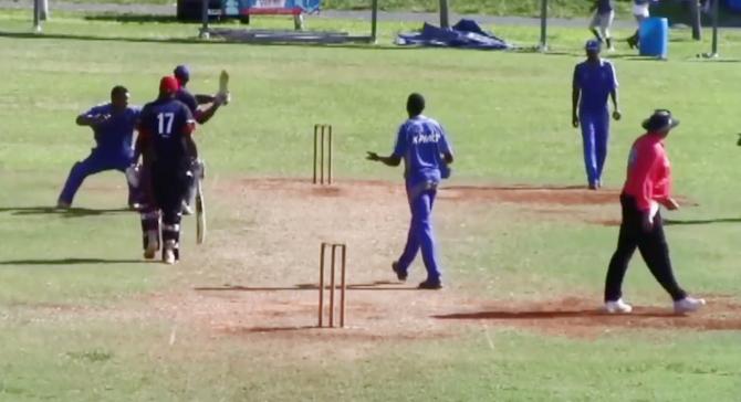 Bermuda cricketers break into an altercation
