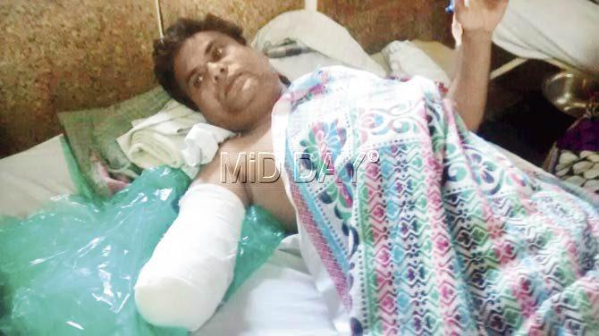 Dhundhrav has been admitted to Rajawadi hospital. Pic/Pradeep Dhivar