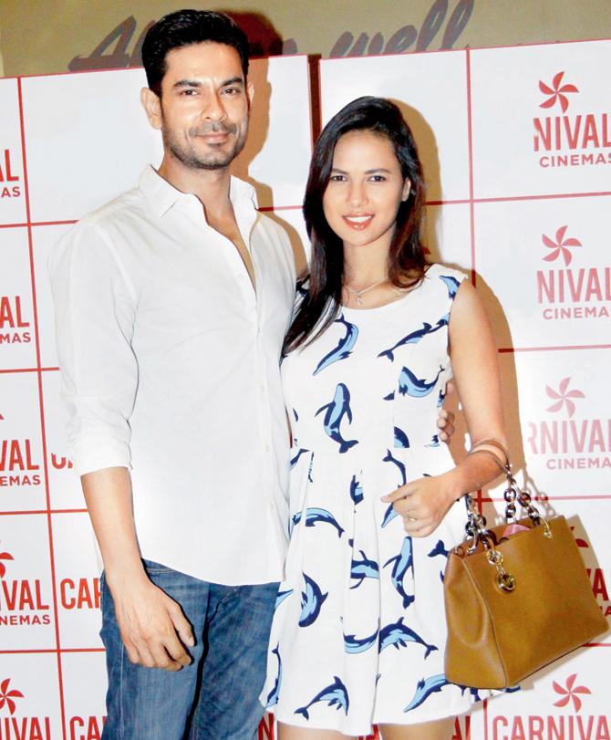 Keith Sequeira with his wife PICs/YOGEN SHAH