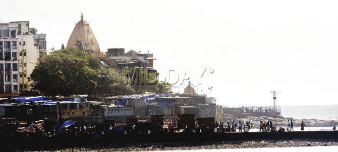 The Mahalaxmi temple will not have visual access to the sea once the coastal road comes up