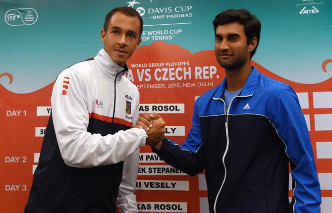 Lukas Rasol with Yuki Bhambri