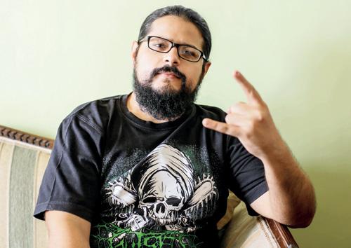 Sahil Makhija Vocalist for Demonic Resurrection, he is better known among heavy metal fans as The Demon-stealer  