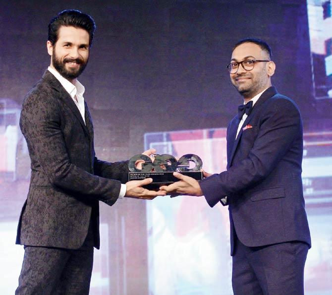 Shahid Kapoor at GQ India’s 7th anniversary celebrations during the Men of the Year Awards 2015 