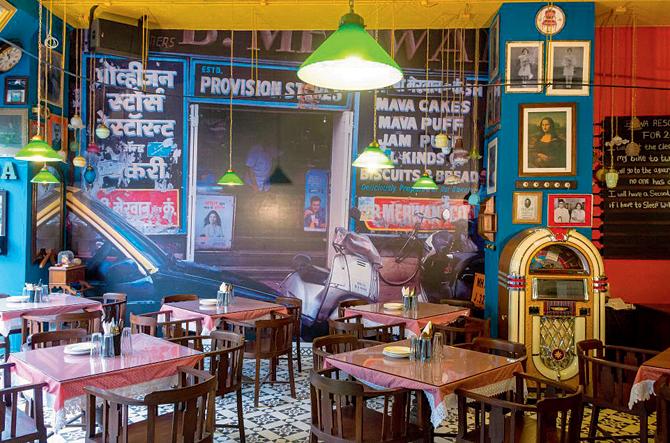 The interiors of SodaBottleOpenerWala