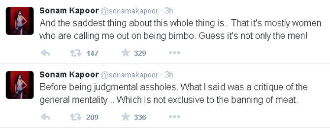 Twitterati troll Sonam Kapoor for her reaction to meat ban