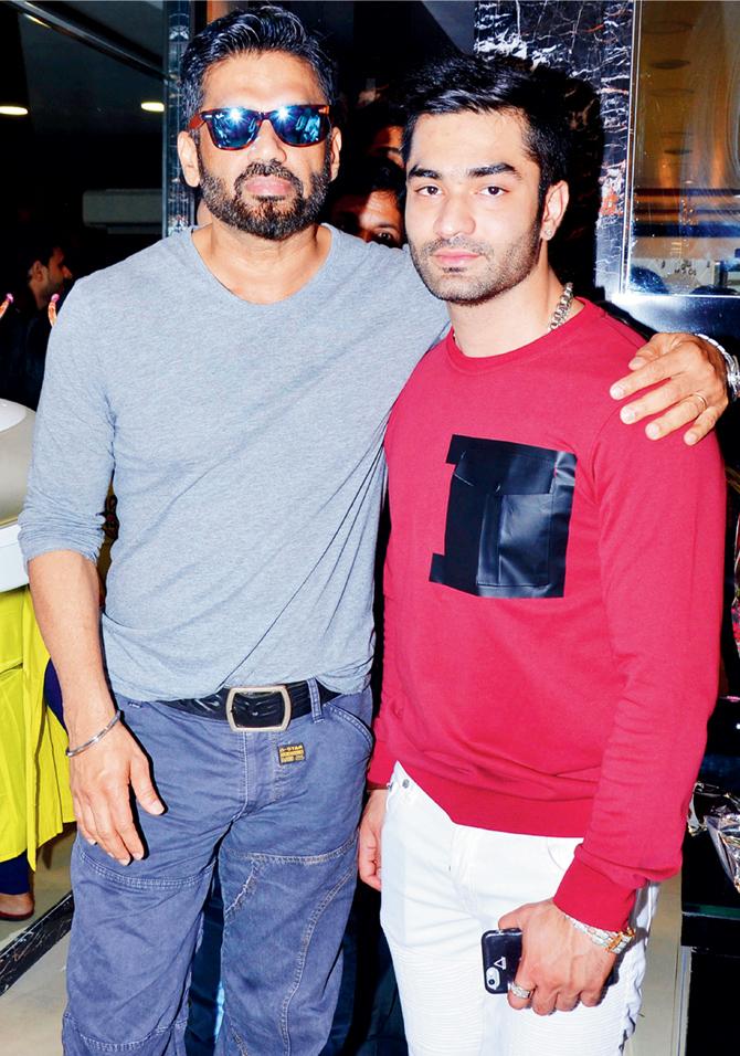 Sunil Shetty and Ubaid Barudgar 
