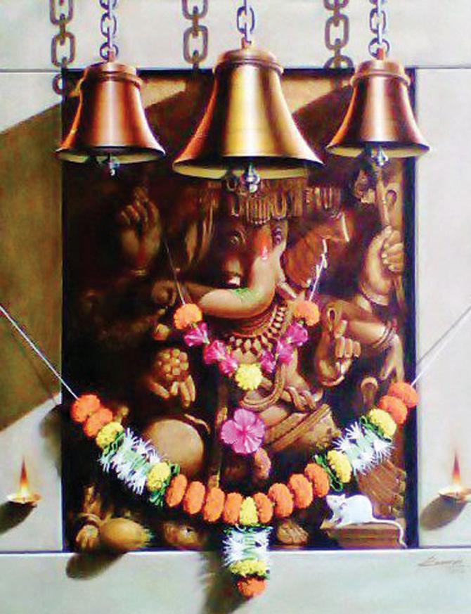 The Ganesha, oil on canvas