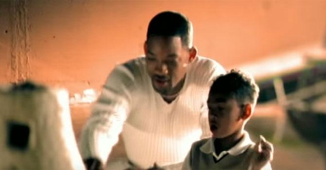 Will Smith with son Trey in 