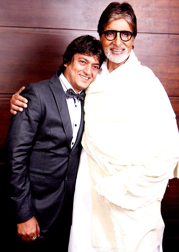 Aadesh Shrivastava with Amitabh Bachchan