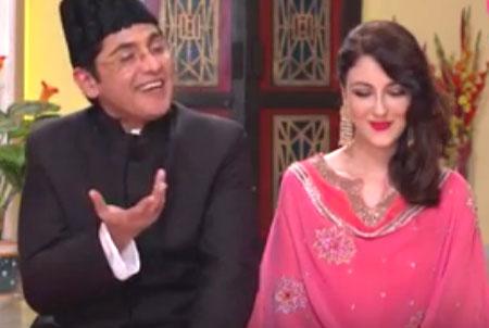 Aasif Sheikh and Saumya Tandon in a still from an episode of 