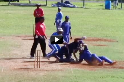 No Gentlemen here! Cricketers break into ugly brawl at a match