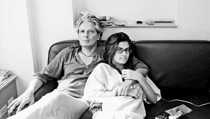 Prabuddha with daughter Aleeya 