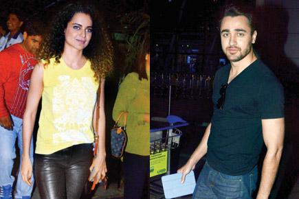 Spotted: Kangana Ranaut and Imran Khan at Mumbai ariport